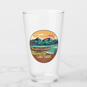 Het meer van Tahoe Boating Vissen Emblem Glas