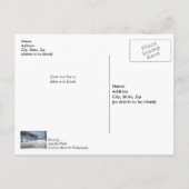 Het meer van Taneycomo Foggy Winter Vist goed snel Briefkaart (Achterkant)