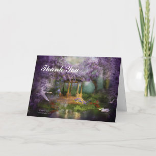 Het Meer van Wisteria dankt u kaardt Bedankkaart