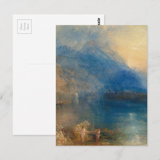 Het meer van Zug Joseph Mallord William Turner Briefkaart (Voorkant / Achterkant)