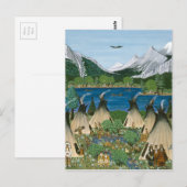 Het meer Wallowa van Nez Perce ~ Briefkaart (Voorkant / Achterkant)