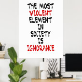 Het meest gewelddadige element in de samenleving i poster (Thuiskantoor)
