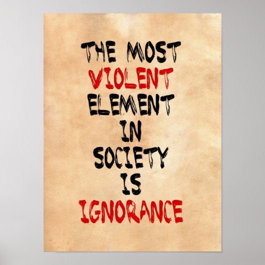 Het meest gewelddadige element in de samenleving i poster (Voorkant)