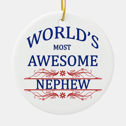 Het meest Geweldige Nephew ter wereld Keramisch Ornament (Voorkant)