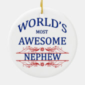 Het meest Geweldige Nephew ter wereld Keramisch Ornament (Achterkant)