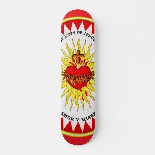 Het meest heilige hart van Jezus Skateboard (Voorkant)