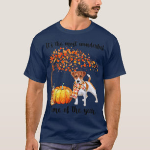 Het meest prachtige herfst Jack Russel Pum T-shirt