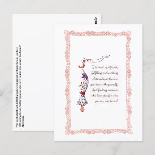 Het meest significante relatie elegante citaat briefkaart