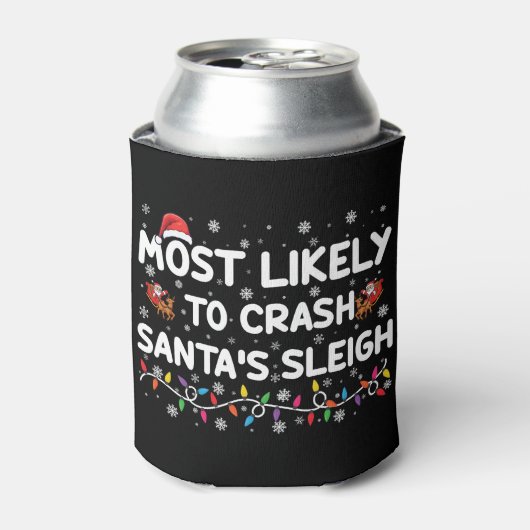 Het meest waarschijnlijk dat Santas Santas Slapigh Blikjeskoeler (Blikje Voorkant)