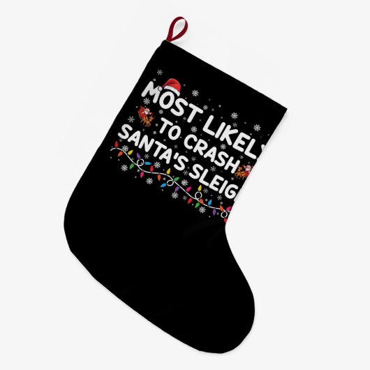 Het meest waarschijnlijk dat Santas Santas Slapigh Grote Kerstsok (Voorkant (Hangend))