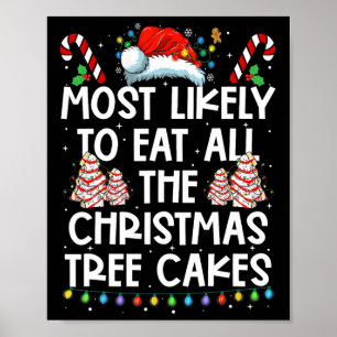 Het meest waarschijnlijk om alle kerstboomkoekjes poster