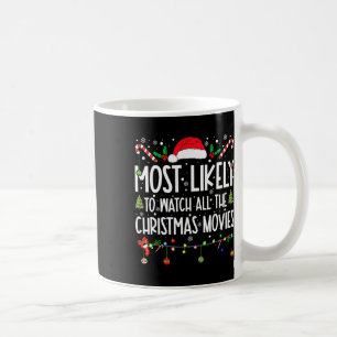 Het meest waarschijnlijk om alle kerstfilms te bek koffiemok