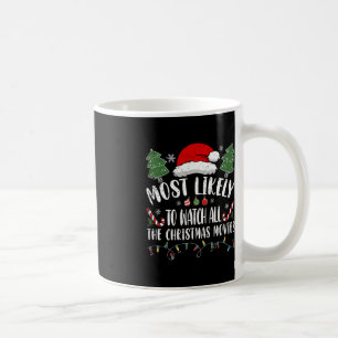 Het meest waarschijnlijk om alle kerstfilms te bek koffiemok