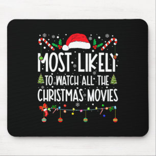 Het meest waarschijnlijk om alle kerstfilms te bek muismat