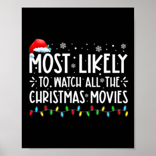 Het meest waarschijnlijk om alle kerstfilms te bek poster