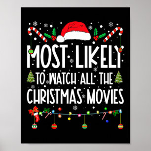 Het meest waarschijnlijk om alle kerstfilms te bek poster