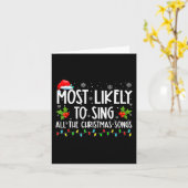 Het meest waarschijnlijk om alle kerstliedjes te z kaart (Gele Bloem)