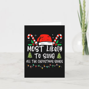 Het meest waarschijnlijk om alle kerstliedjes te z kaart