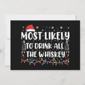 Het meest waarschijnlijk om alle whiskey te drinke kaart (Voorkant)