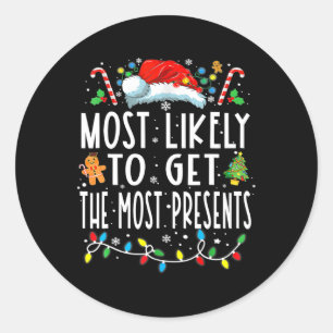 Het meest waarschijnlijk om de meest Cadeau famili Ronde Sticker