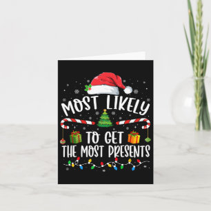 Het meest waarschijnlijk om de meeste Cadeaus kers Kaart