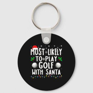 Het meest waarschijnlijk om Golf met kerstman te s Sleutelhanger