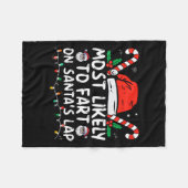Het meest waarschijnlijk om op de kerstman te begi fleece deken (Voorkant (Horizontaal))