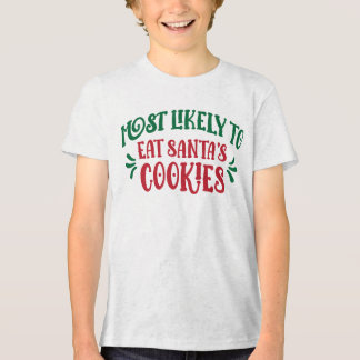 Het meest waarschijnlijk om Santa's koekjes op te  Tri-Blend Shirt