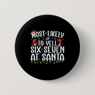 Het meest waarschijnlijk om zes zeven bij de kerst ronde button 5,7 cm