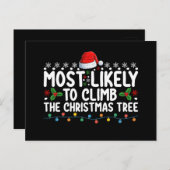 Het meest waarschijnlijke dat je de kerstboomfamil briefkaart (Voorkant / Achterkant)