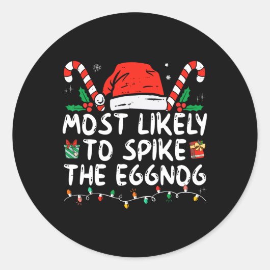 Het meest waarschijnlijke is dat je de Eggnog-fami Ronde Sticker (Voorkant)