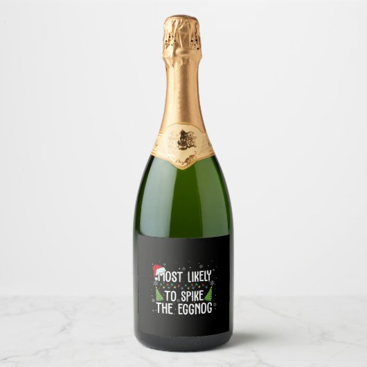 Het meest waarschijnlijke is dat je de Eggnog-fami Sparkling Wijnetiket (Voorkant)