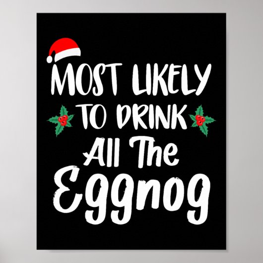 Het meest waarschijnlijke is dat u de eitjes Drink Poster (Voorkant)