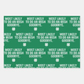 Het meest waarschijnlijke is dat ze een Iers afsch Inpakpapier Vel (Voorkant 3)