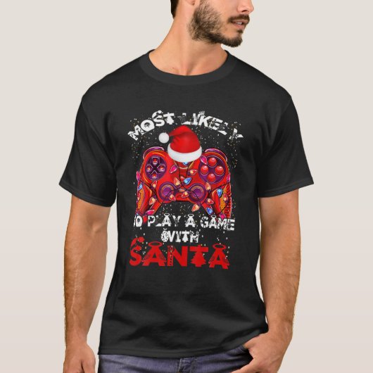 Het meest waarschijnlijke kerstspel is dat je een t-shirt (Voorkant)