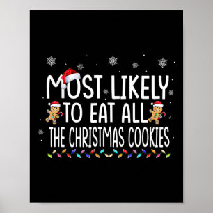 Het meest waarschijnlijke om al de kerstkoekjesfam poster