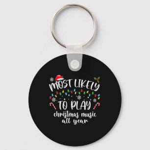 Het meest waarschijnlijke om kerstmuziek het hele sleutelhanger