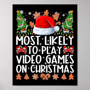 Het meest waarschijnlijke om videogames op de kers poster