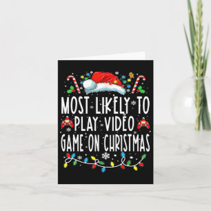 Het meest waarschijnlijke om videogames op kerstga kaart