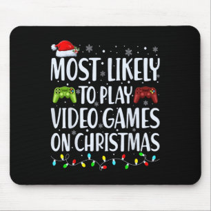 Het meest waarschijnlijke om videogames op Kerstmi Muismat