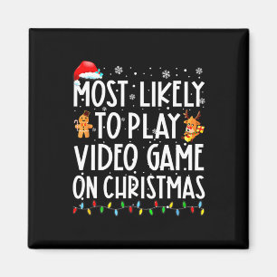 Het meest waarschijnlijke om videospel op kerstker magneet