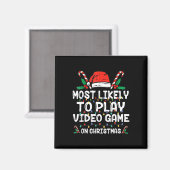 Het meest waarschijnlijke om videospel op kerstker magneet (Voorkant / Achterkant)