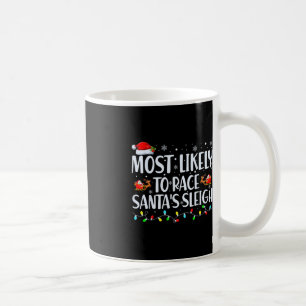 Het meest waarschijnlijke voor Race Santa's Slape Koffiemok