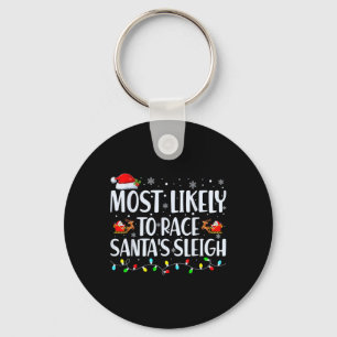 Het meest waarschijnlijke voor Race Santa's Slape Sleutelhanger