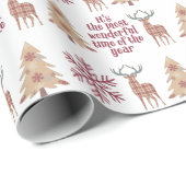 Het meest wonderlijke kapland Snowflake Pattern Cadeaupapier (Rol Hoek)