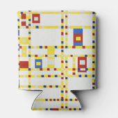 Het meesterwerk van Mondriaan: Broadway Boogie Woo Blikjeskoeler (Achterkant)