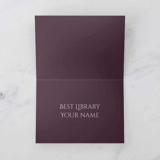 Het meisje dat een boek leest kaart (Binnen)