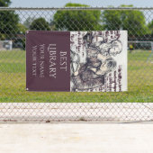 Het meisje dat een boek leest spandoek (Insitu)