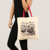 Het meisje dat een canvas tas leest (Voorkant (product))