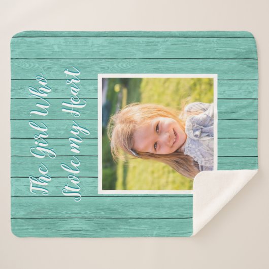 Het meisje dat mijn hart stal sherpa deken (Voorkant (horizontaal))